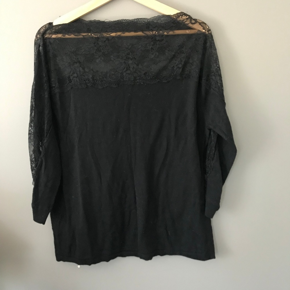 💐Roz & Ali | Lace Neckline Sweater